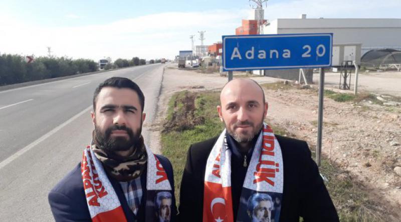Alparslan Hoca'ya &#39;ÖZGÜRLÜK ve ADALET&#39; için yürüyelerin Adana Merkez&#39;e ulaşmalarına 20 KM kaldı