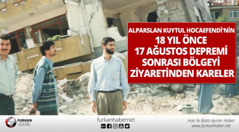 Alparslan Kuytul Hocaefendi'nin 18 Yıl Önce 17 Ağustos Depremi Sonrası Bölgeyi Ziyaretinden Kareler
