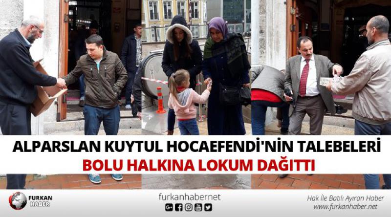 Alparslan Kuytul Hocaefendi'nin Talebeleri Bolu Halkına Lokum Dağıttı