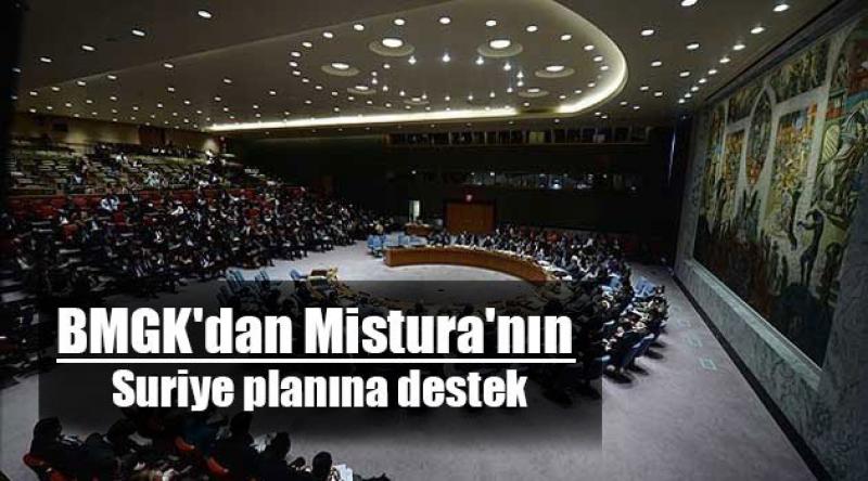 BMGK'dan Mistura&#39;nın Suriye planına destek