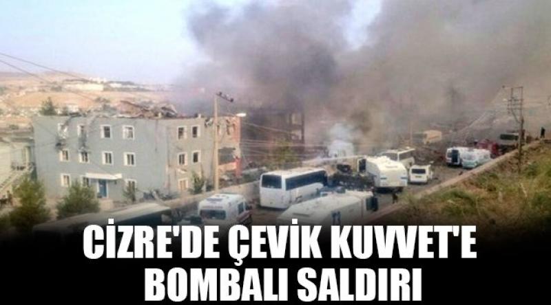 Cizre'de Çevik Kuvvet&#39;e bombalı saldırı