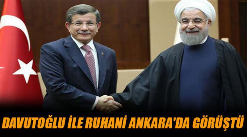 Davutoğlu ile Ruhani Ankara'da görüştü