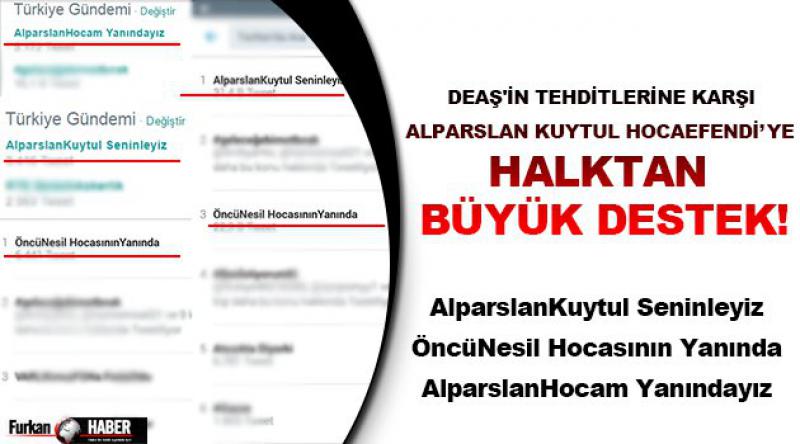 DEAŞ'in Tehditlerine Karşı Alparslan Kuytul Hocaefendi&#39;ye Halktan Büyük Destek! 