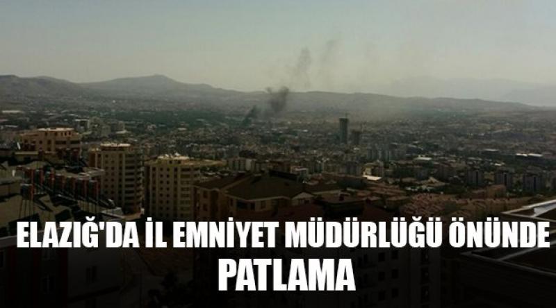 Elazığ'da İl Emniyet Müdürlüğü önünde patlama