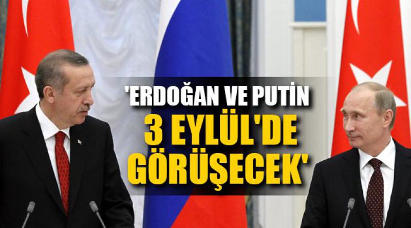 'Erdoğan ve Putin 3 Eylül&#39;de görüşecek&#39;