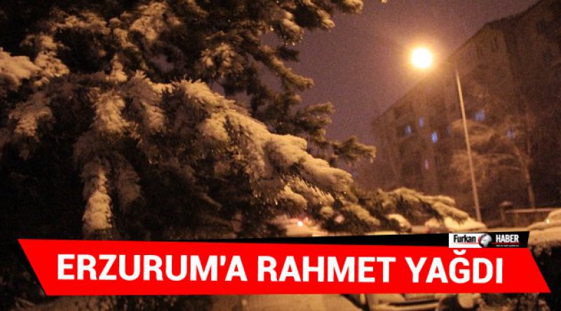 Erzurum'a Rahmet Yağdı