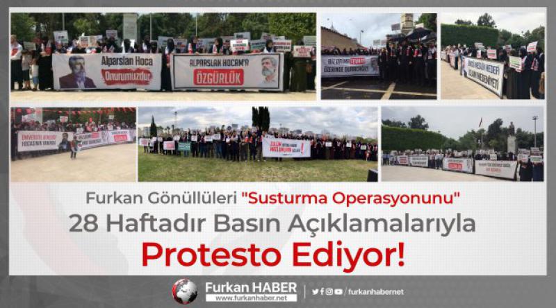 Furkan Gönüllüleri "Susturma Operasyonunu&quot; 28 Haftadır Basın Açıklamalarıyla Protesto Ediyor!