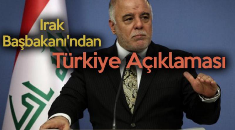Irak Başbakanı'ndan Türkiye açıklaması
