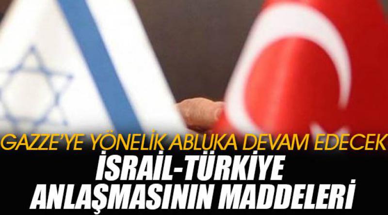 İsrail-Türkiye anlaşmasının maddeleri