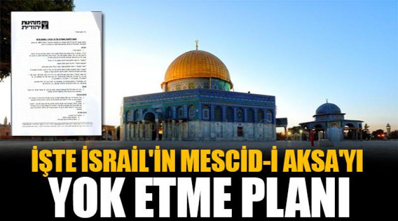 İşte İsrail'in Mescid-i Aksa&#39;yı yok etme planı