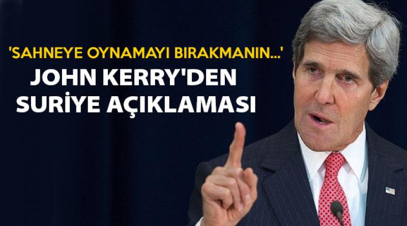 John Kerry'den Suriye açıklaması