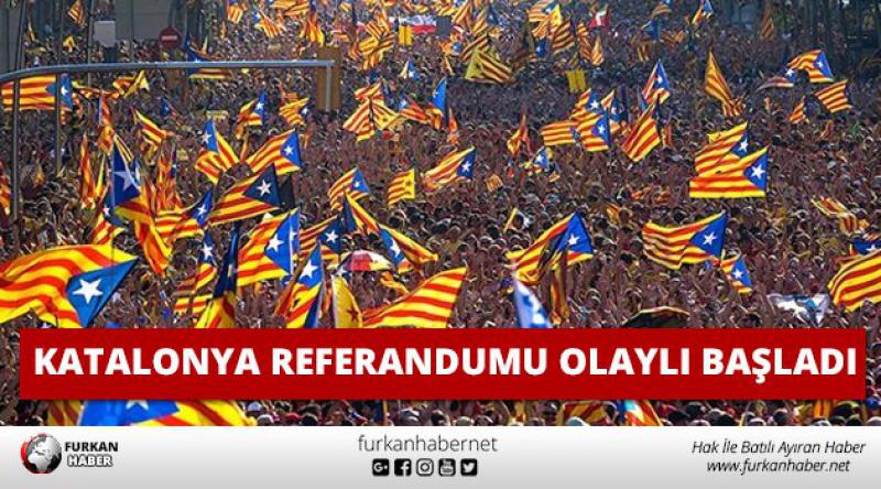 Katalonya Referandumu Olaylı Başladı