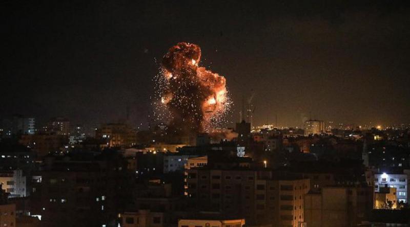  Katil İsrail, Gazze'deki El Aksa televizyonunu vurdu