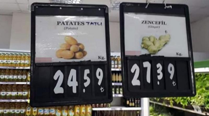 KKTC'de bir kilo patates 25 lira