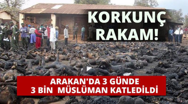 Korkunç Rakam! Arakan'da 3 günde 3 bin Müslüman katledildi