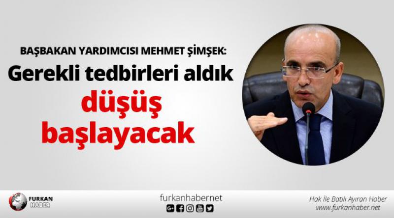 Mehmet Şimşek'ten &#39;enflasyon&#39; açıklaması: Gerekli tedbirleri aldık, düşüş başlayacak