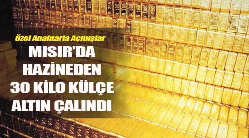 Mısır’da Hazineden 30 Kilo Külçe Altın Çalındı
