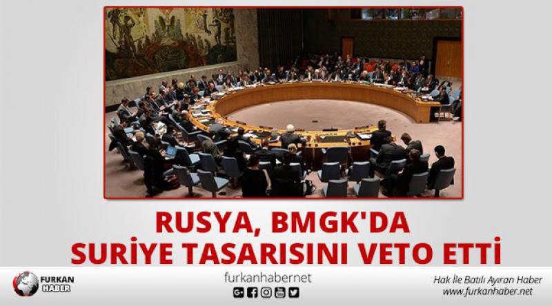 Rusya, BMGK'da Suriye tasarısını veto etti
