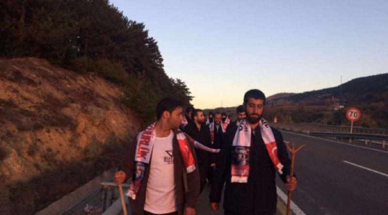 Semra Kuytul, Özgürlük İçin Ankara'dan Bolu&#39;ya Yürüyen Gençlerin Yürüyüşüne Katıldı