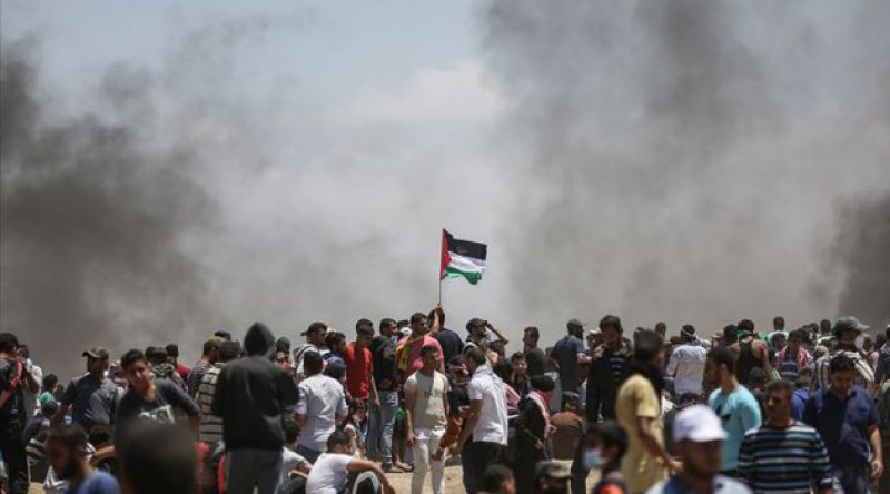Siyonist İsrail Gazze'de 34 Filistinliyi yaraladı
