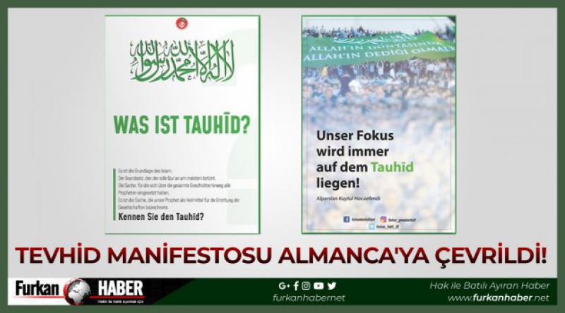 Tevhid Manifestosu Almanca'ya Çevrildi!