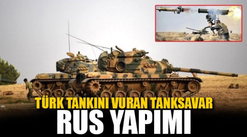 Türk Tankını Vuran Tanksavar Rus Yapımı