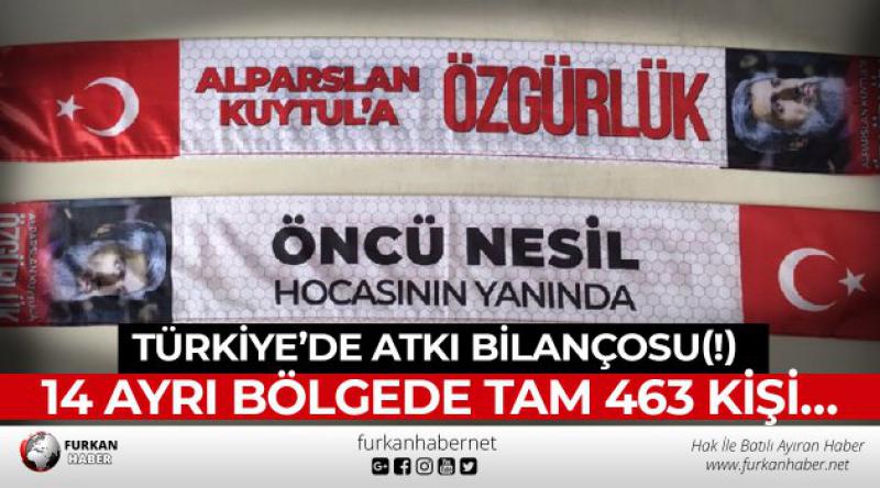 Türkiye’de Atkı Bilançosu(!) 14 Ayrı Bölgede Tam 463 Kişi…