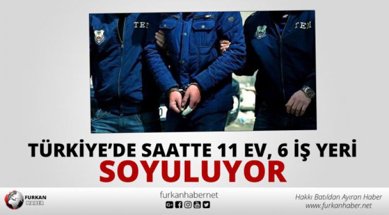 Türkiye'de saatte 11 ev, 6 iş yeri soyuluyor