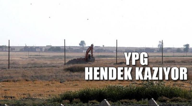 YPG Güçleri Sınıra Hendek Kazıyor