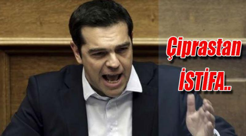 Yunanistan Başbakan'ı Çipras&#39;tan İstifa!